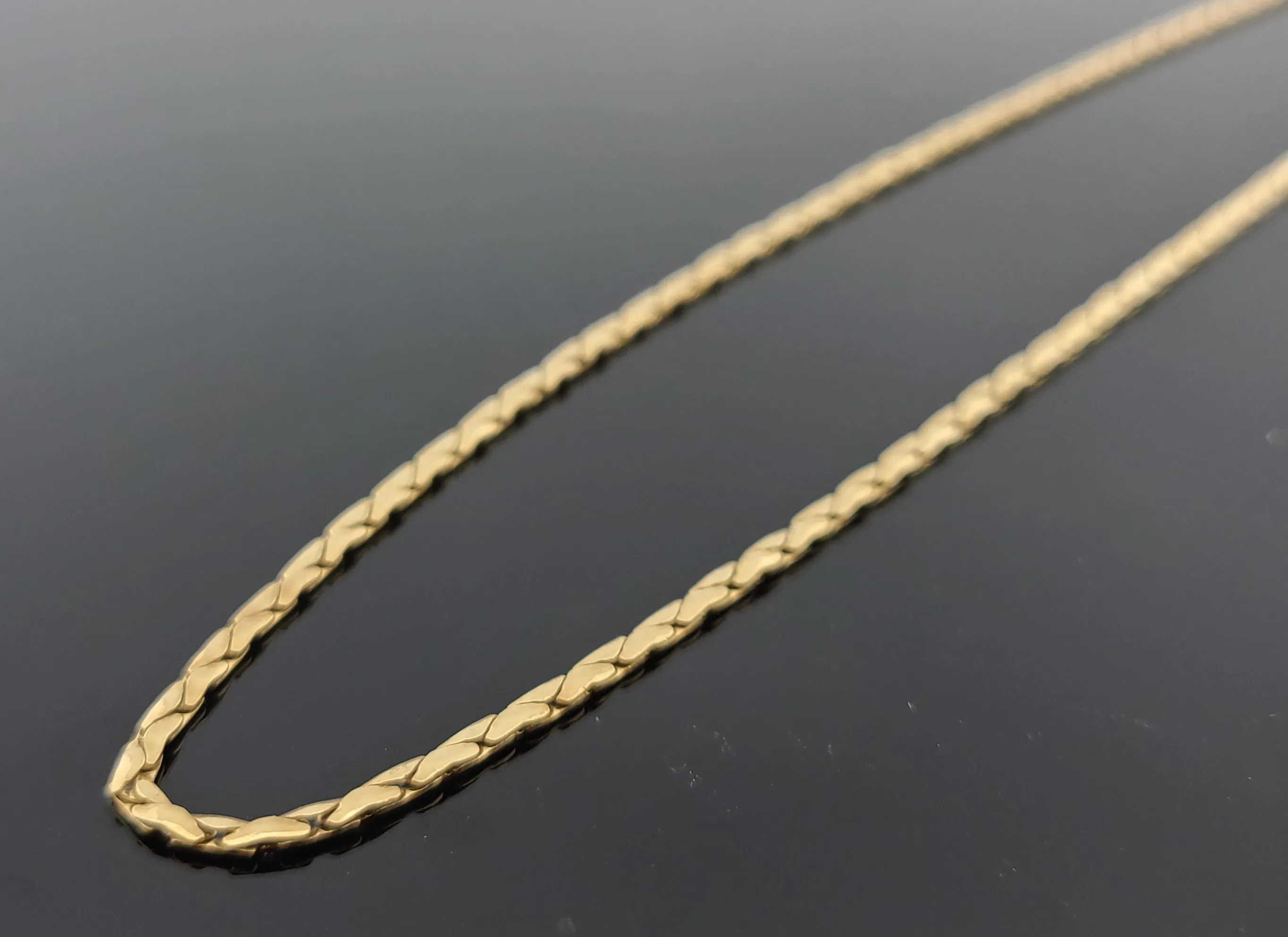 10K Solid Gold Designer Chain C1328