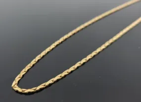 10K Solid Gold Designer Chain C1328