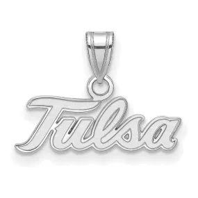 10k White Gold The U. of Tulsa Small  Pendant