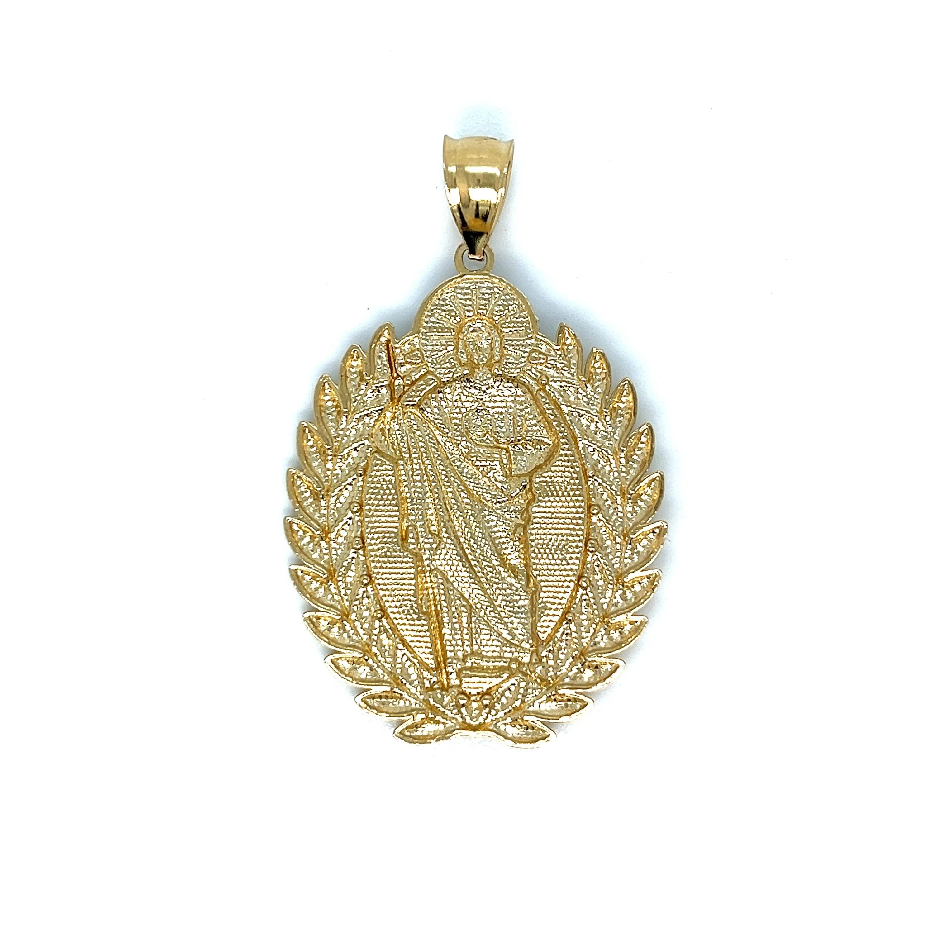 14K Gold 2 Beautiful San Judas Pendant