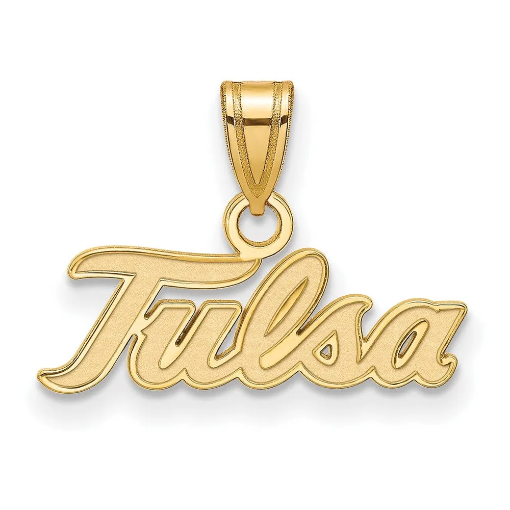 14k Yellow Gold The U. of Tulsa Small  Pendant