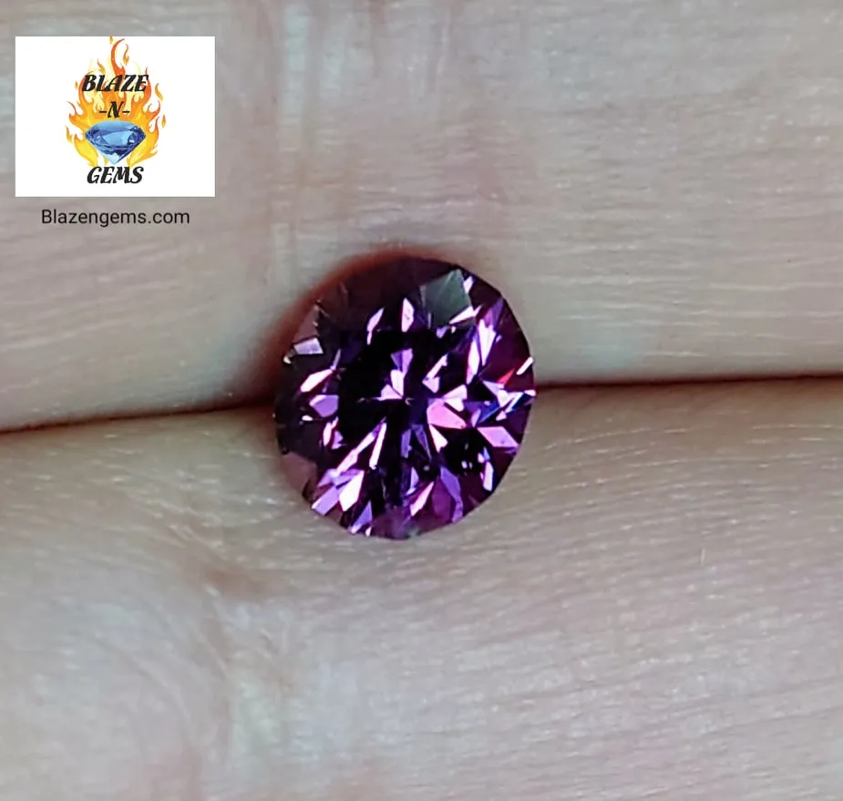 2.24ct HUCKLEBERRY PURPLE TO RED COLOR CHANGE MONTANA SAPPHIRE