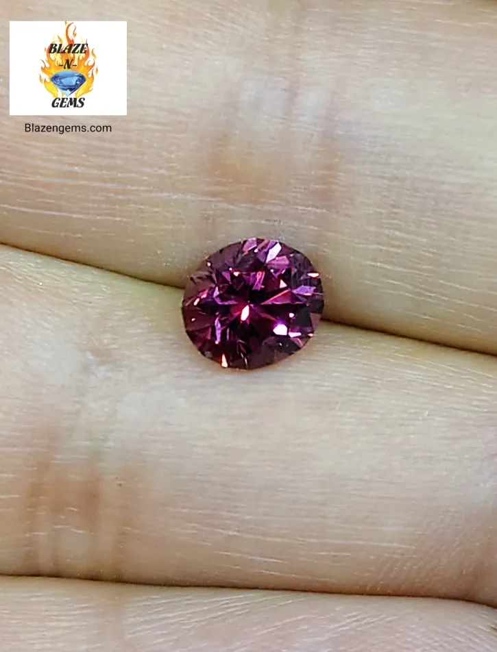 2.24ct HUCKLEBERRY PURPLE TO RED COLOR CHANGE MONTANA SAPPHIRE