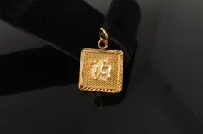 22k 22ct Solid GOLD SIKHI RELIGIOUS ONKAR PENDANT Design p1054 ns