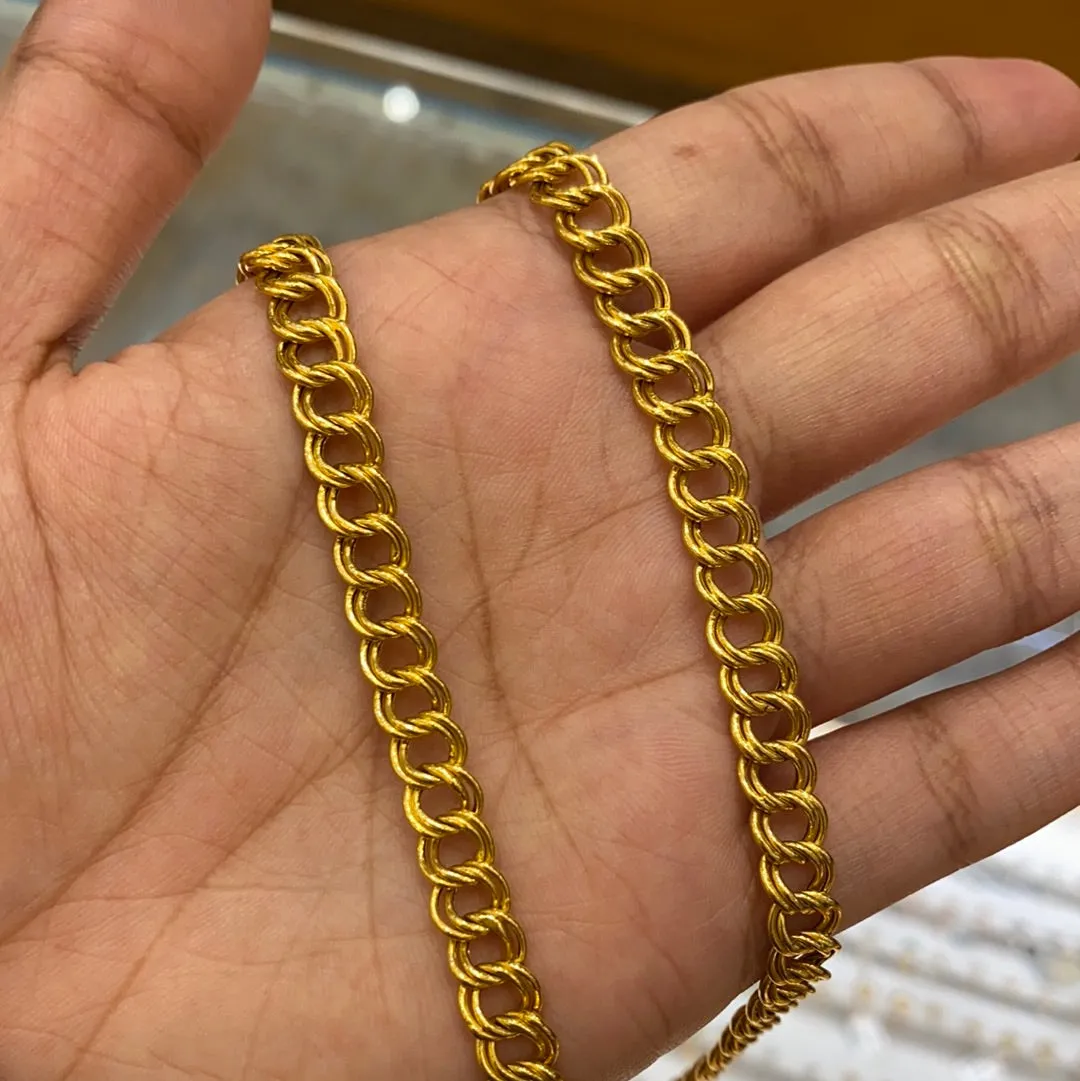 22K Solid Gold Chain #z