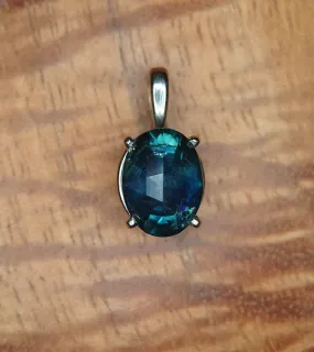 5.10ct HEATED DEEP TEAL MONTANA SAPPHIRE