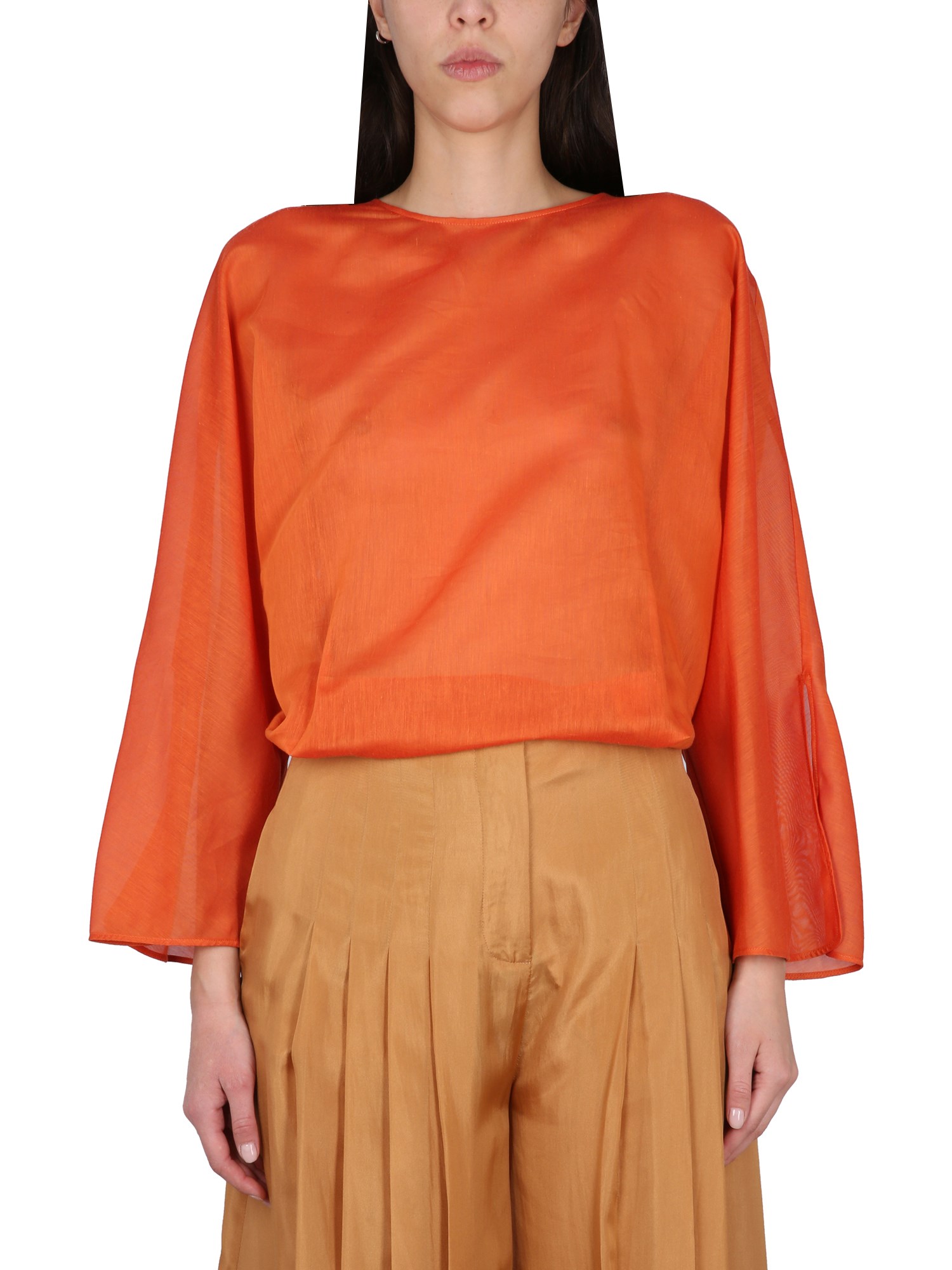 ALBERTA FERRETTI    COTTON AND SILK SHIRT