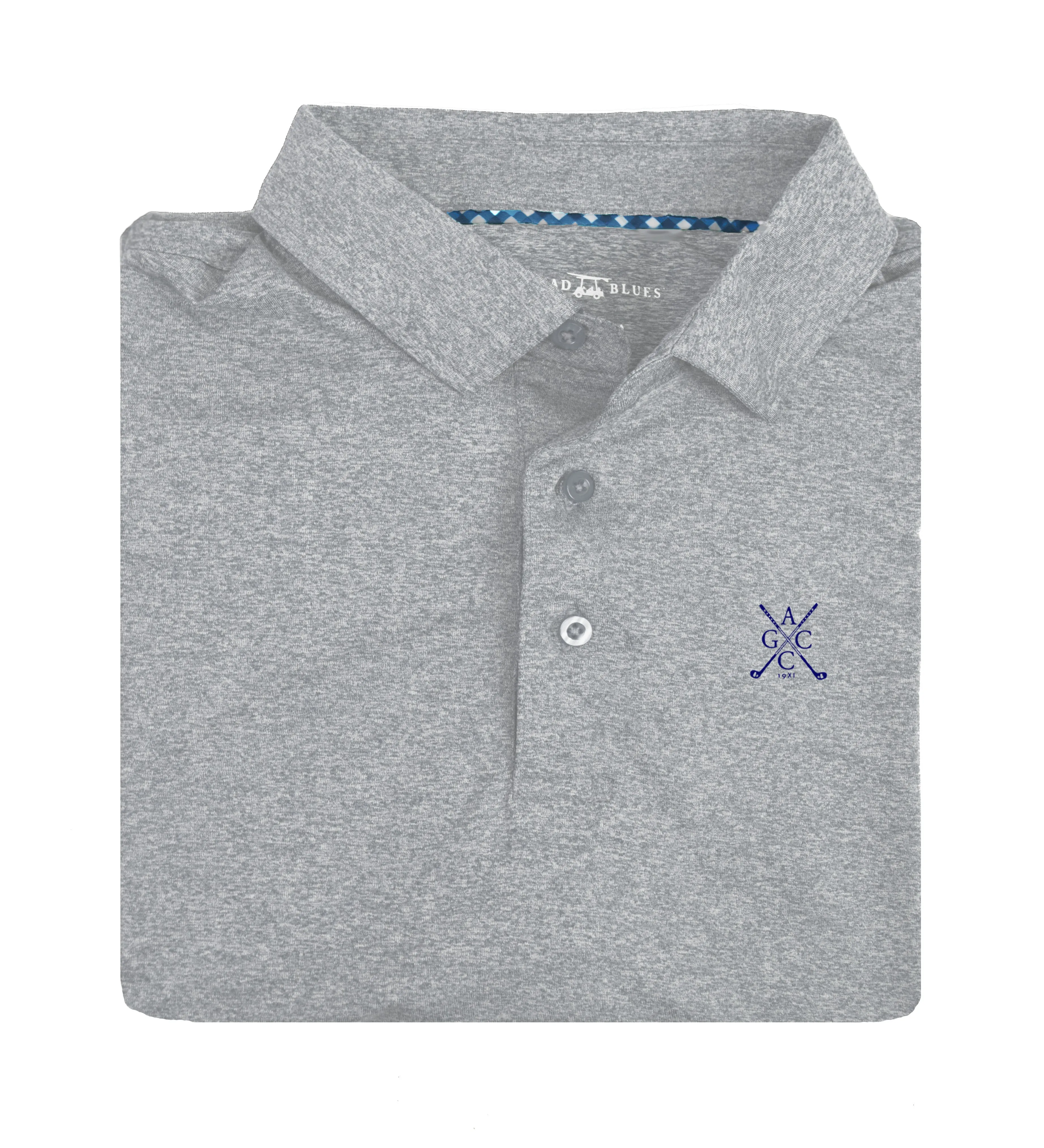 Ames CC - Albatross Polo- Heather Monument Grey