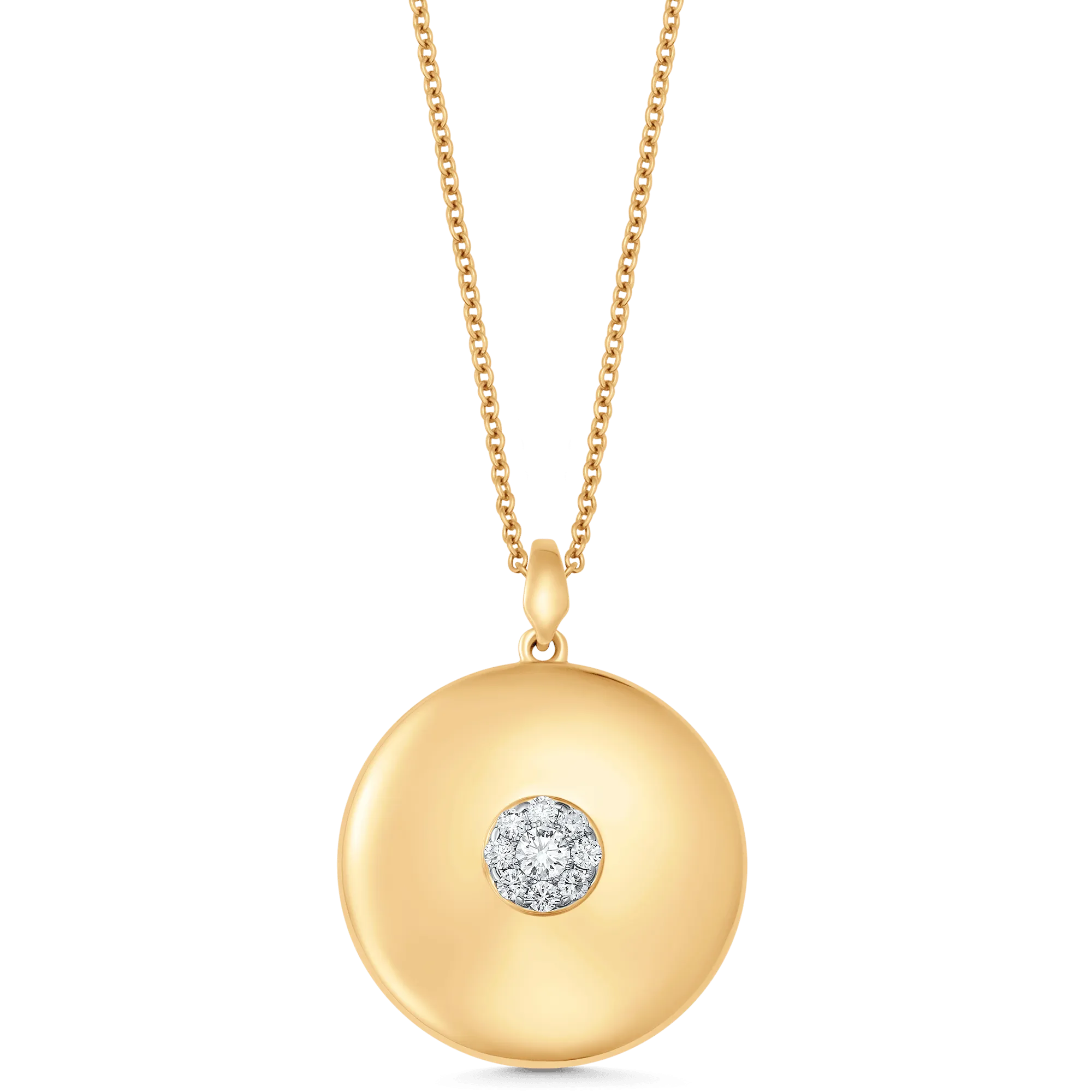 Aurora Illusion Large Round Pendant Illusion Necklace