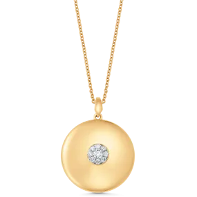 Aurora Illusion Large Round Pendant Illusion Necklace