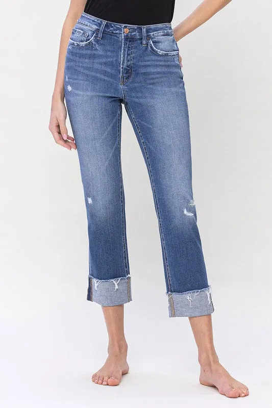 Aussie Straight Leg Cuffed Denim