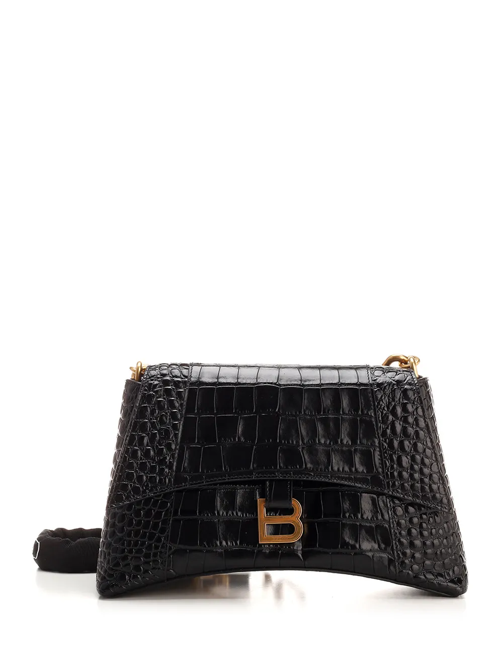 Balenciaga Logo Plaque Embossed Shoulder Bag