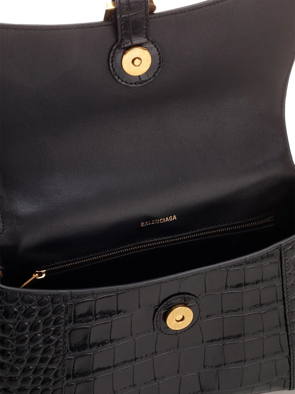 Balenciaga Logo Plaque Embossed Shoulder Bag