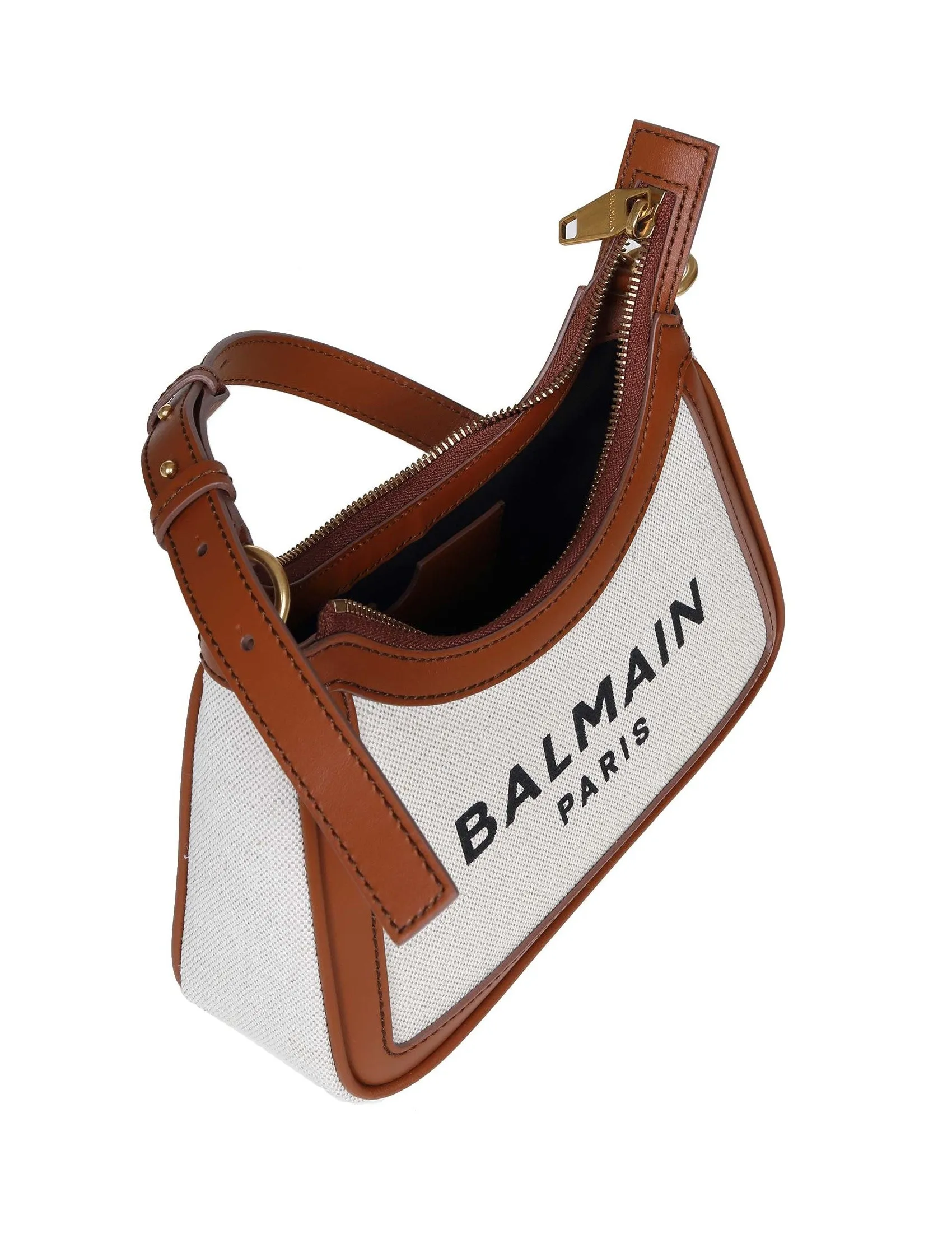 Balmain B-Army Logo Printed Shoulder Bag