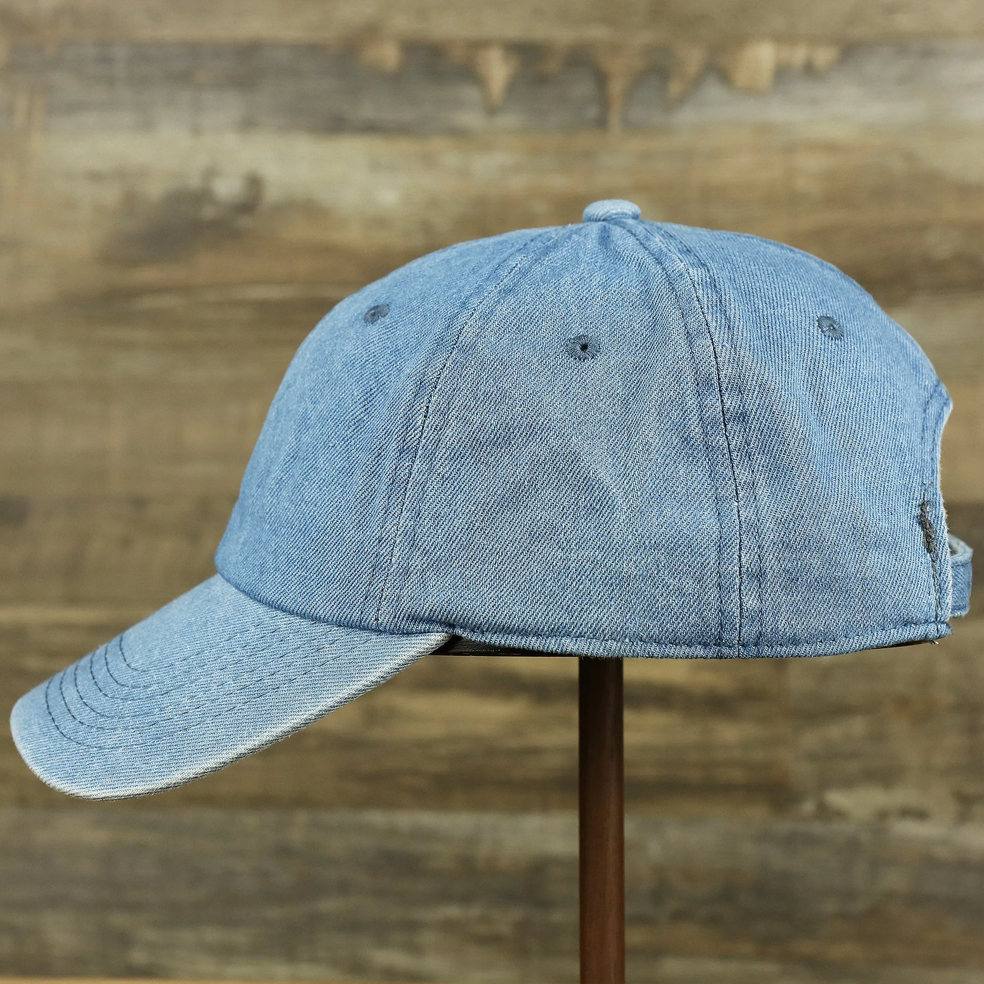 Blank Denim Dad Hat | Denim baseball cap for embroidery | Blank streetwear hat