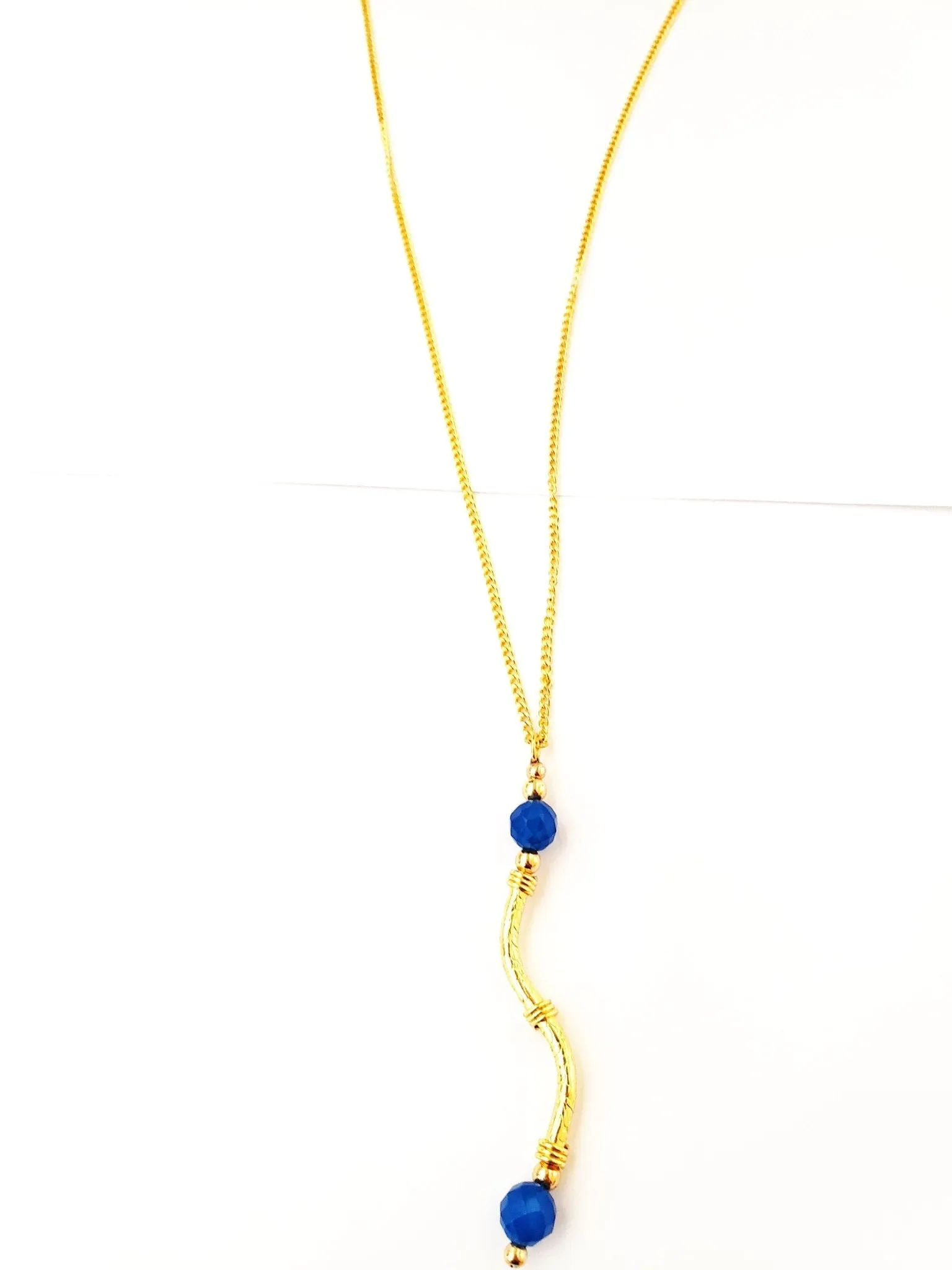 Blue Curve Necklace