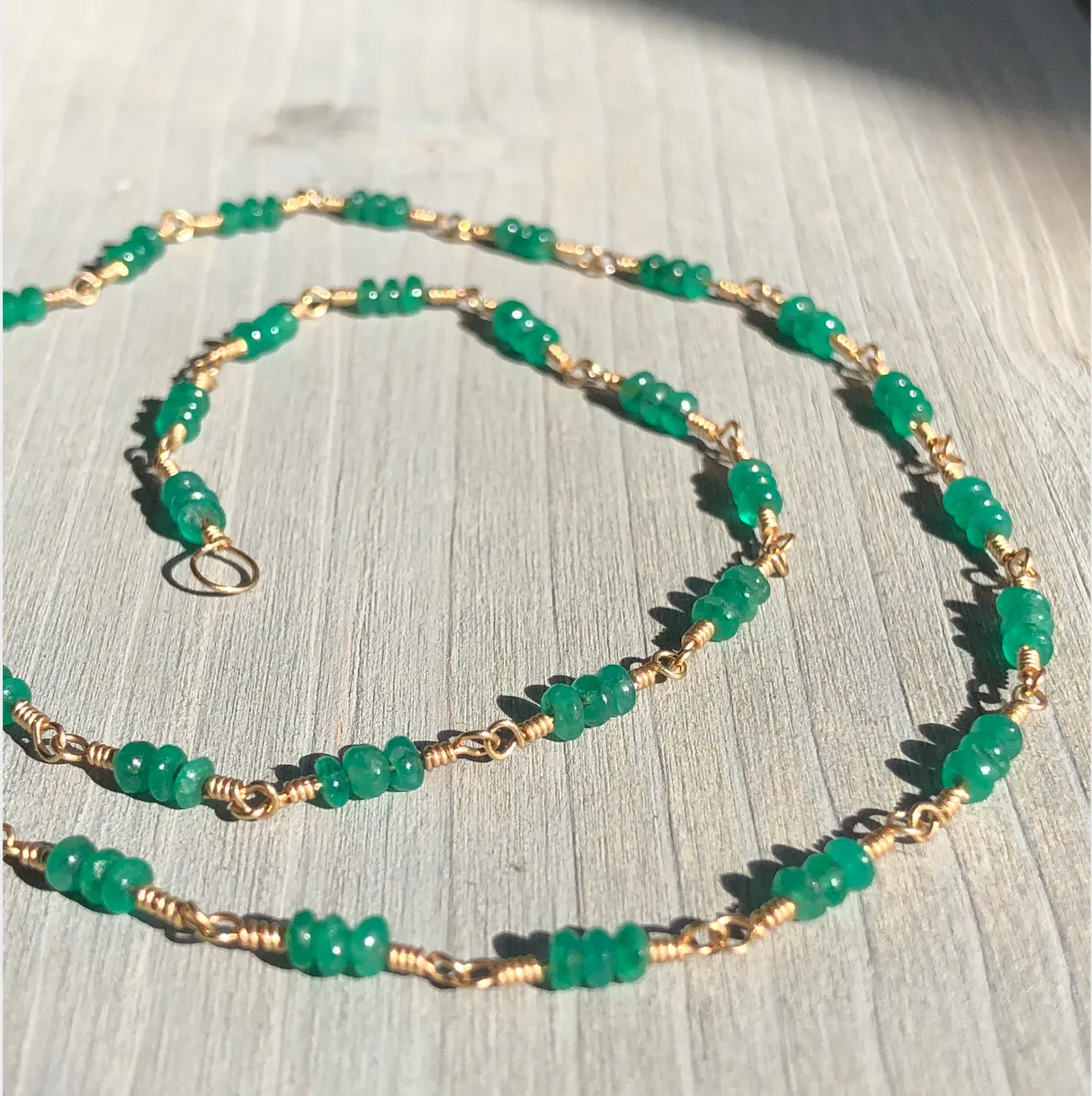 BOHEME DELPH EMERALD BEAD CHAIN rts