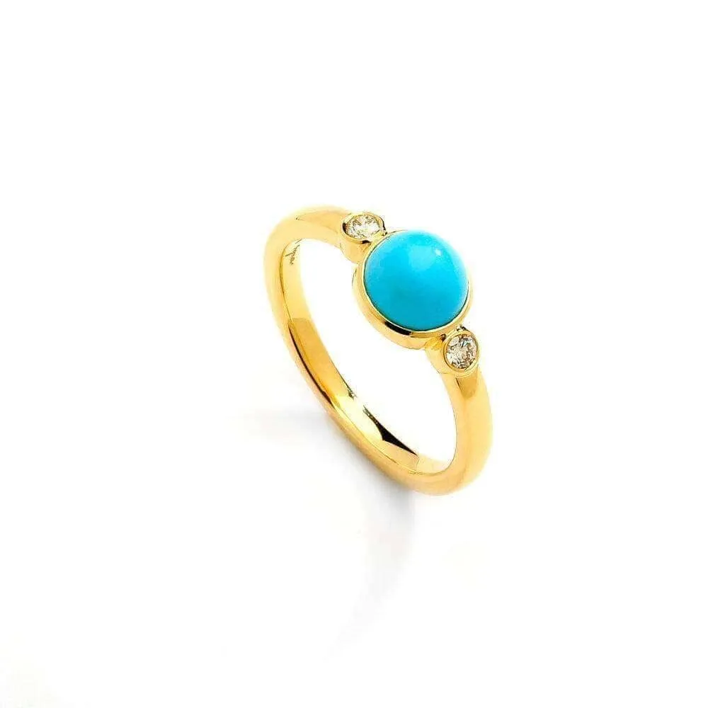 Candy Gemstone Ring with Diamonds