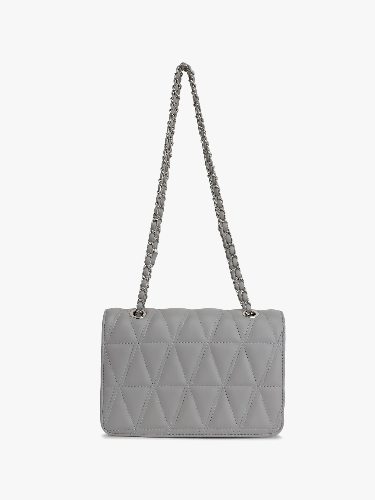 Chain Handle Quilted Shoulder Bag