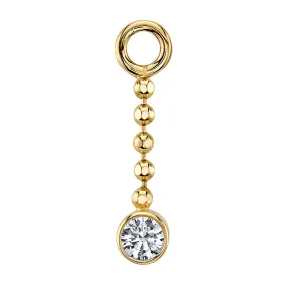 Comet Chain Charm in Gold with DIAMOND