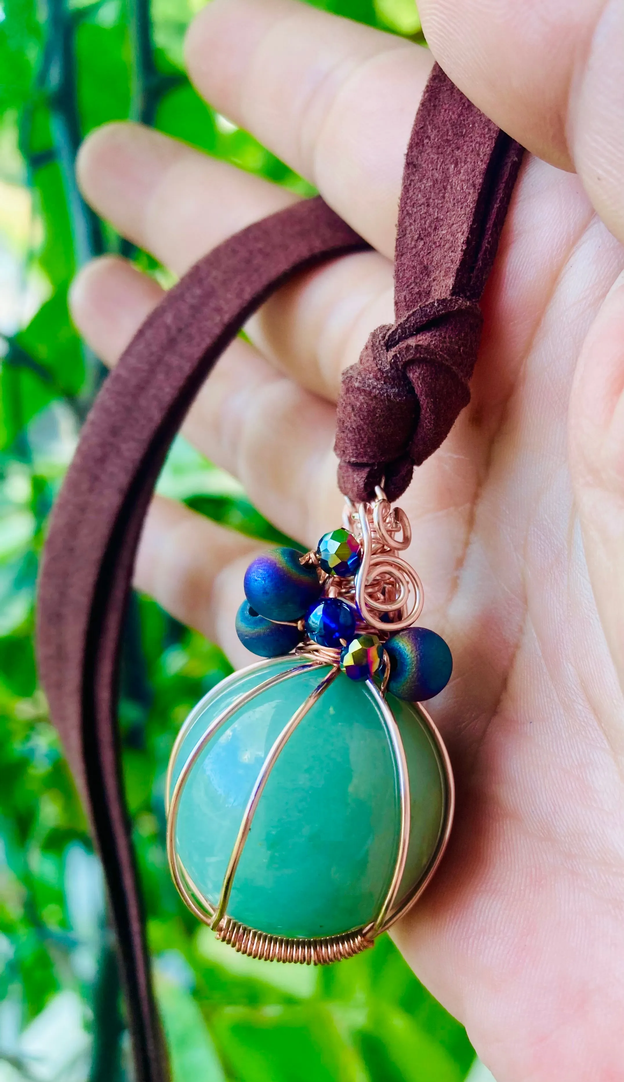 Cosmic Jade Sphere Pendant