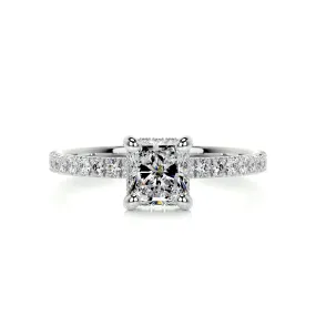 Deborah Moissanite & Diamonds Ring -Platinum