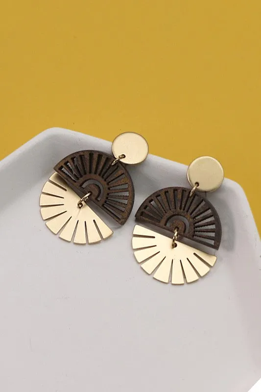 Double Fan Earrings