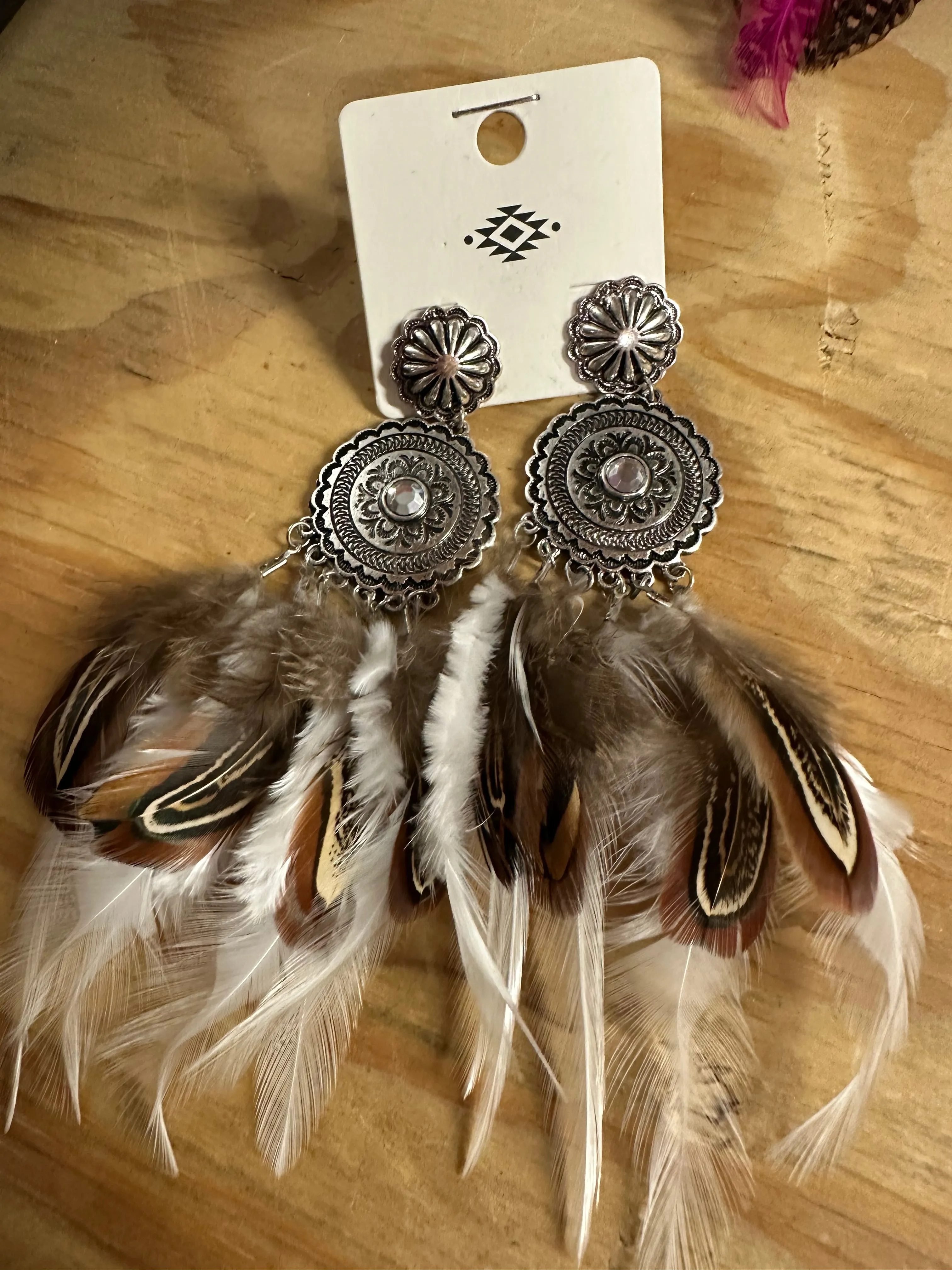 Double Feather Earrings