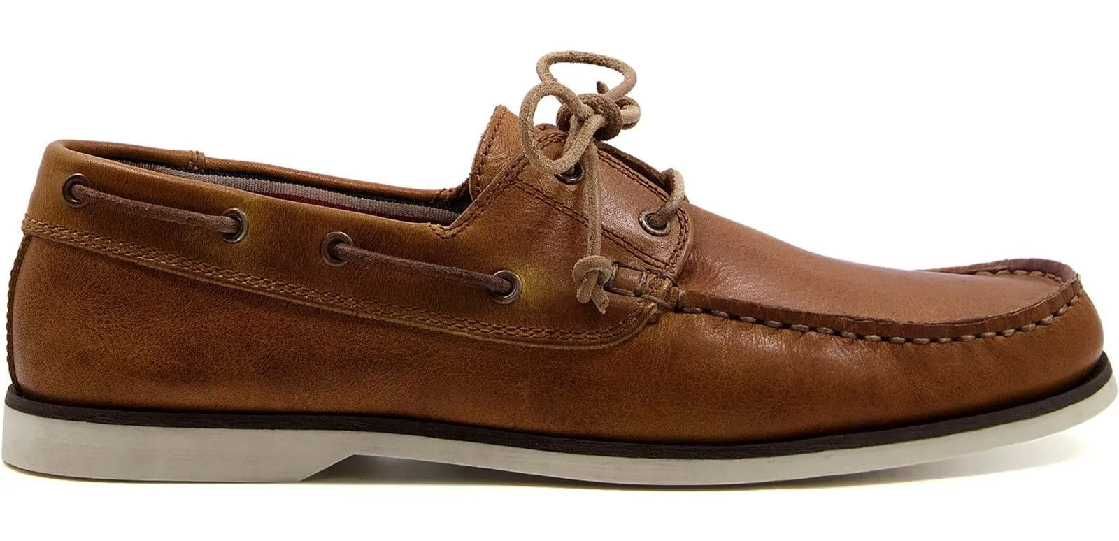 Dune Bluesy Mens Leather Boat Shoe