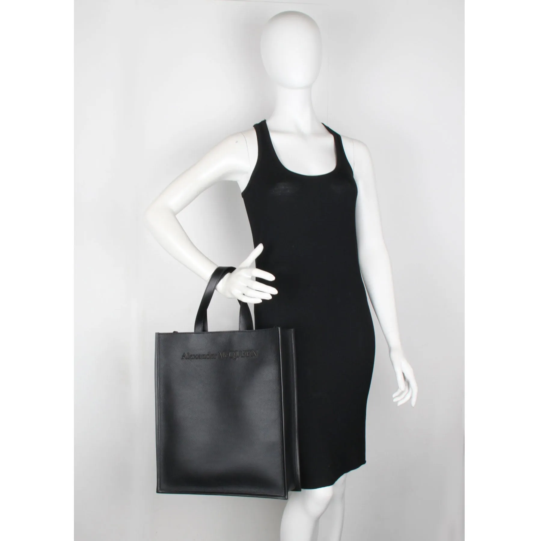 Edge N/S Tote with Strap, Black