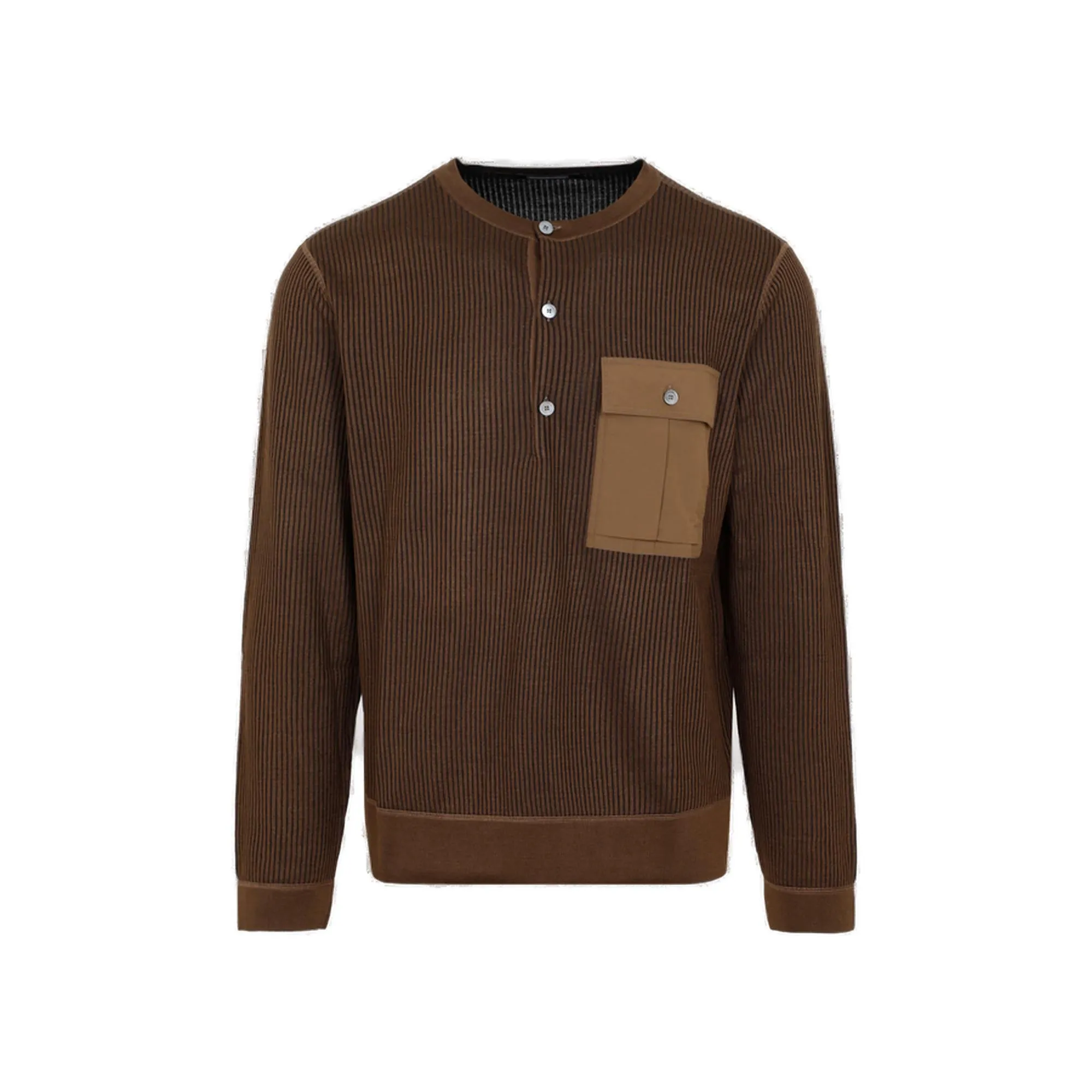 Ermenegildo Zegna Ribbed Knitted Crewneck Jumper