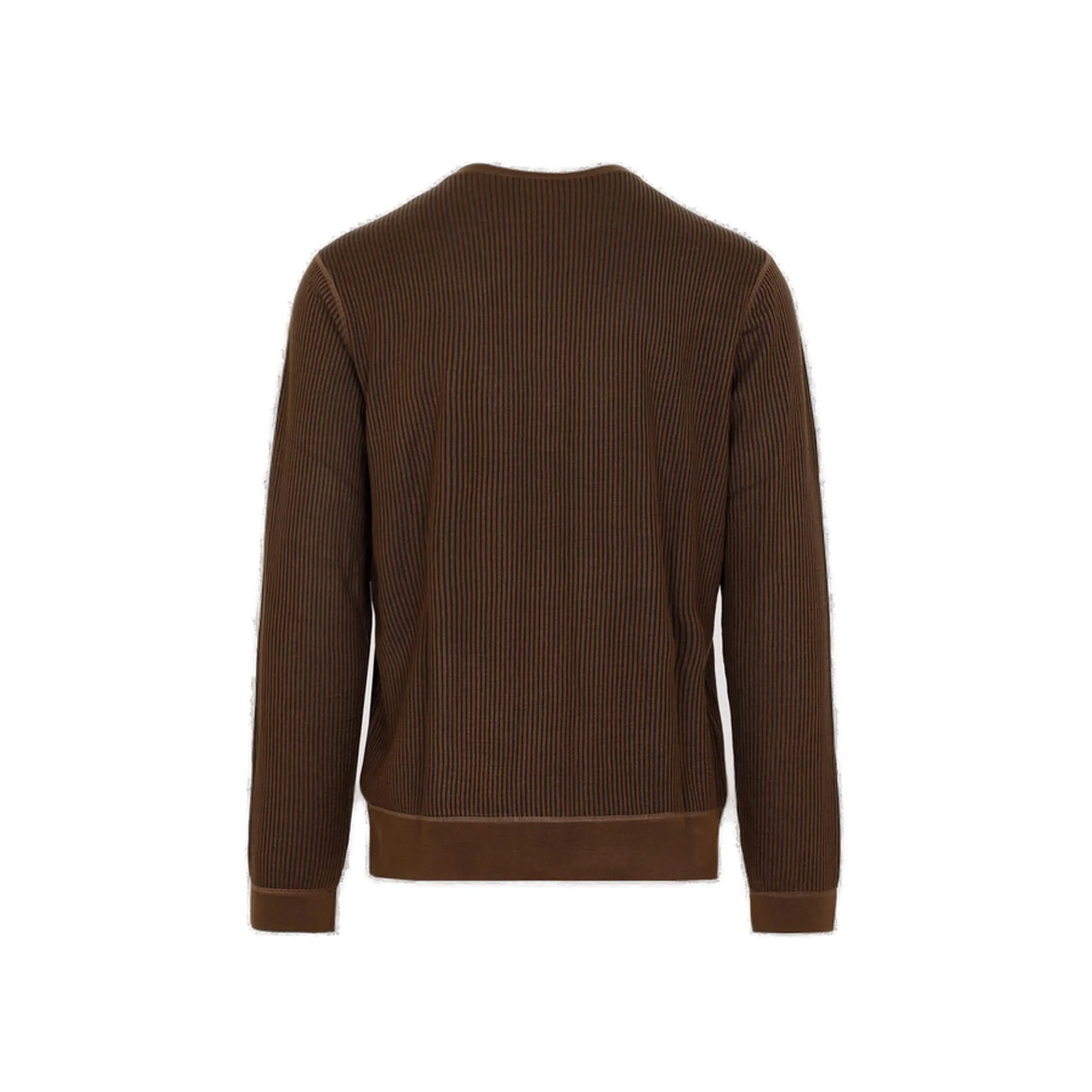 Ermenegildo Zegna Ribbed Knitted Crewneck Jumper