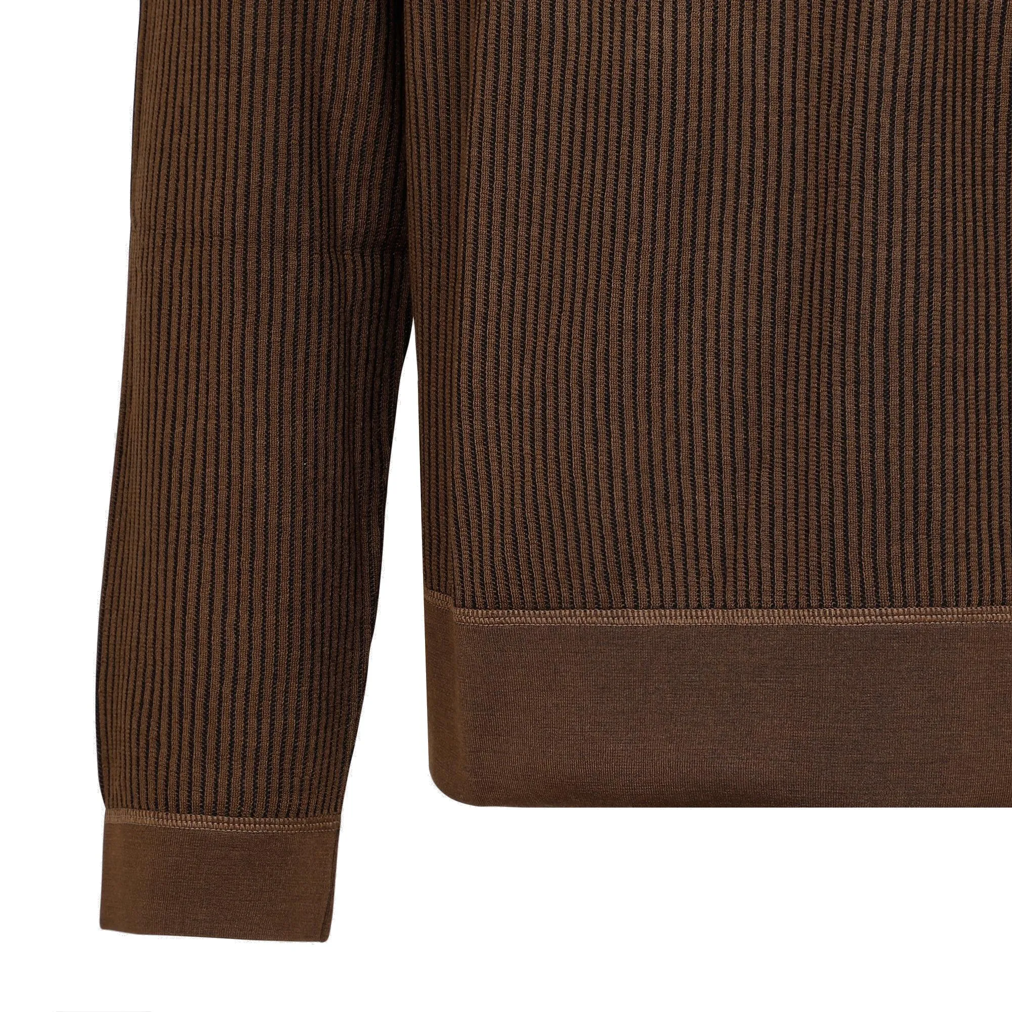 Ermenegildo Zegna Ribbed Knitted Crewneck Jumper