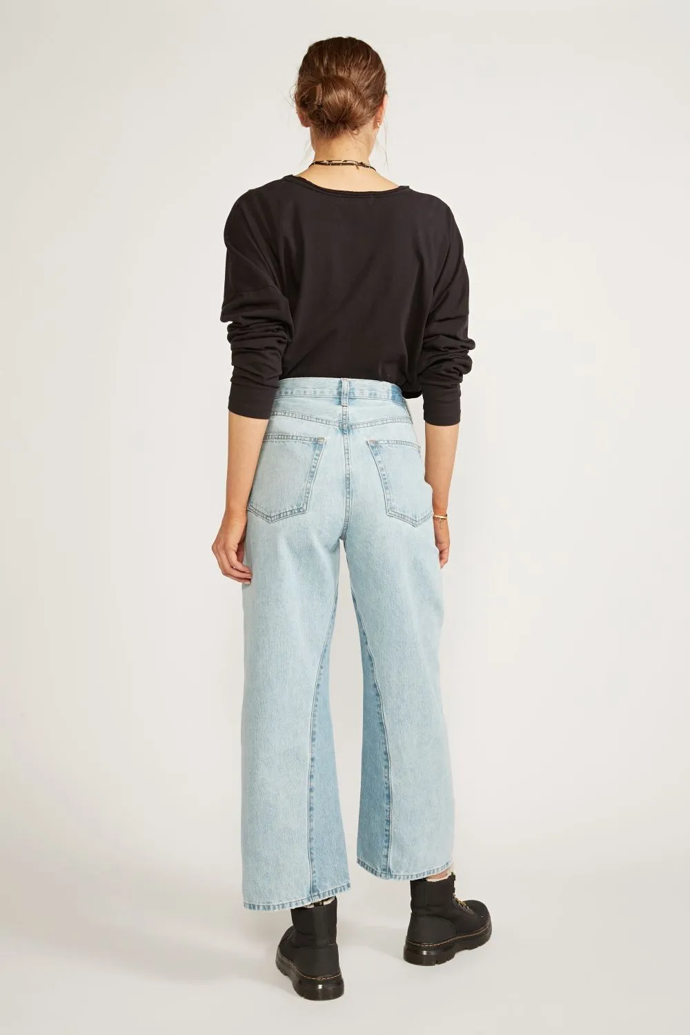 etica Devon Rework Wide Leg Denim Pant