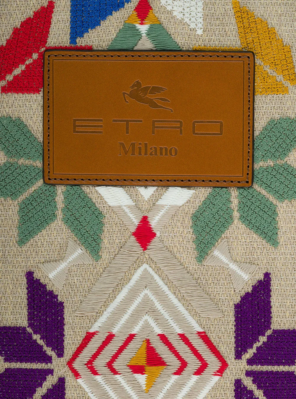 Etro Double Handle Embroidered Tote Bag