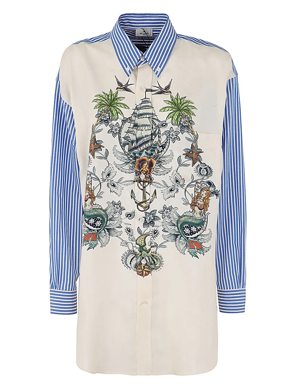 Etro Graphic Printed Striped Shirt