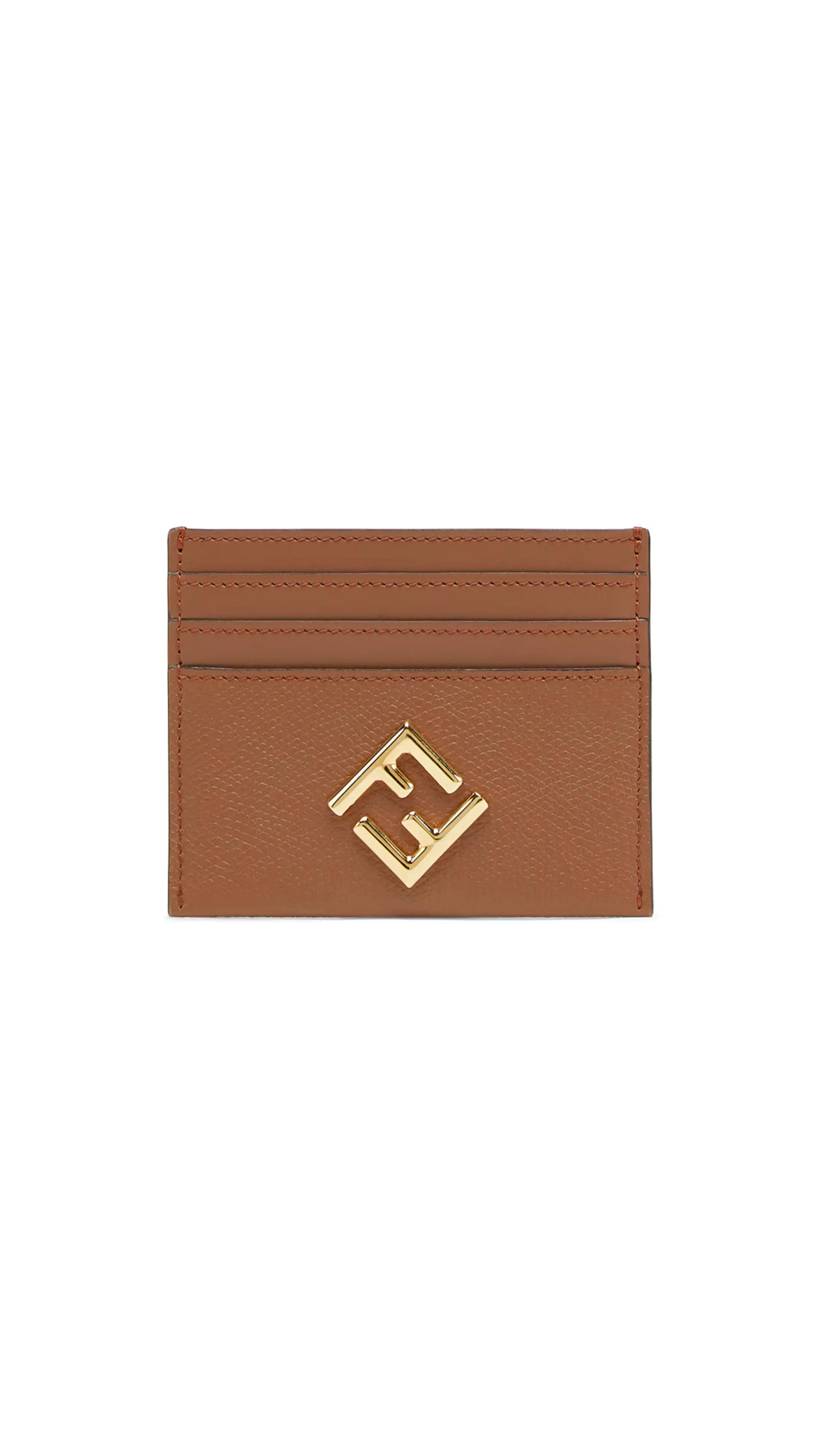 FF Diamonds Card Case - Brown