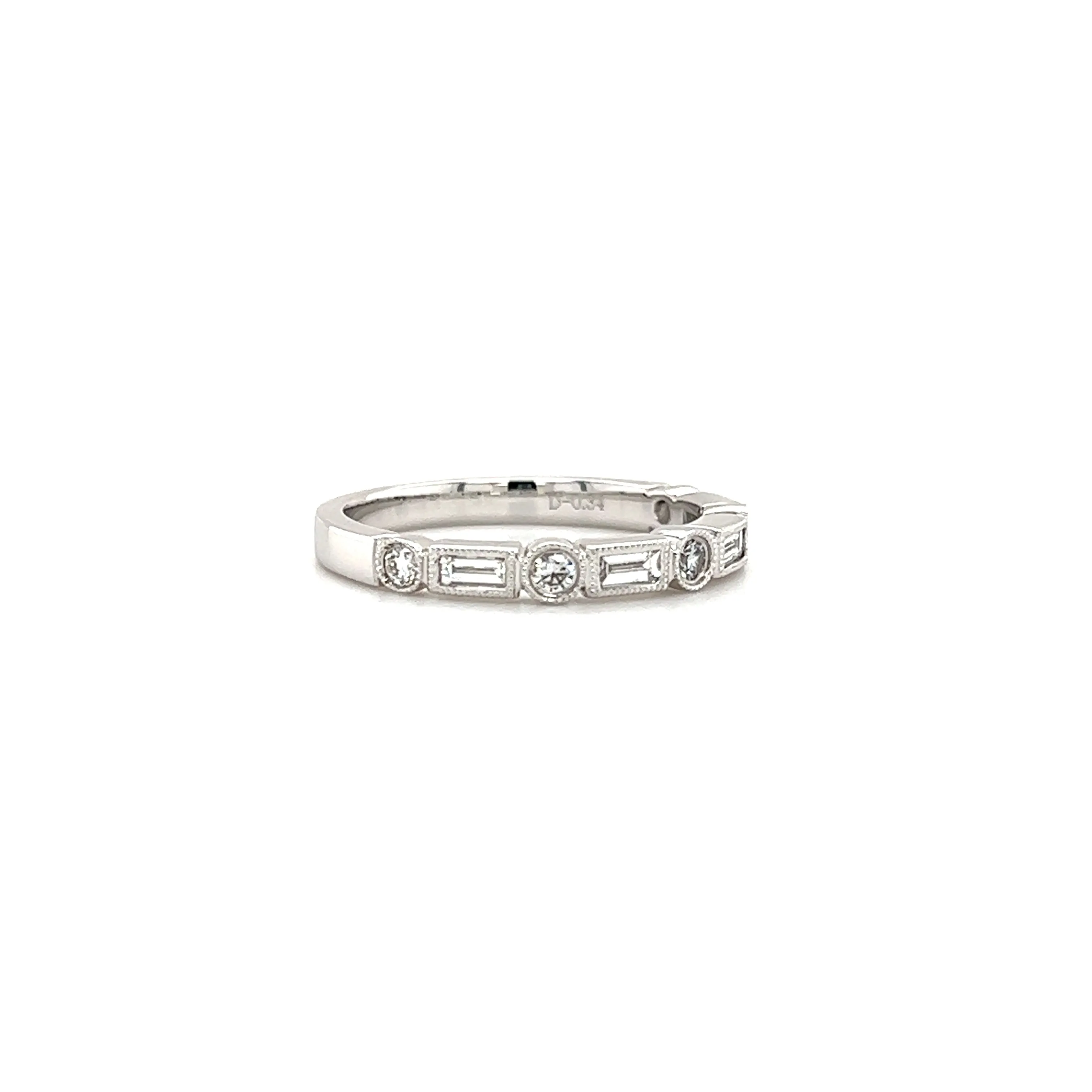 Geometric Ring with 0.34ct of Diamonds in 18K White Gold