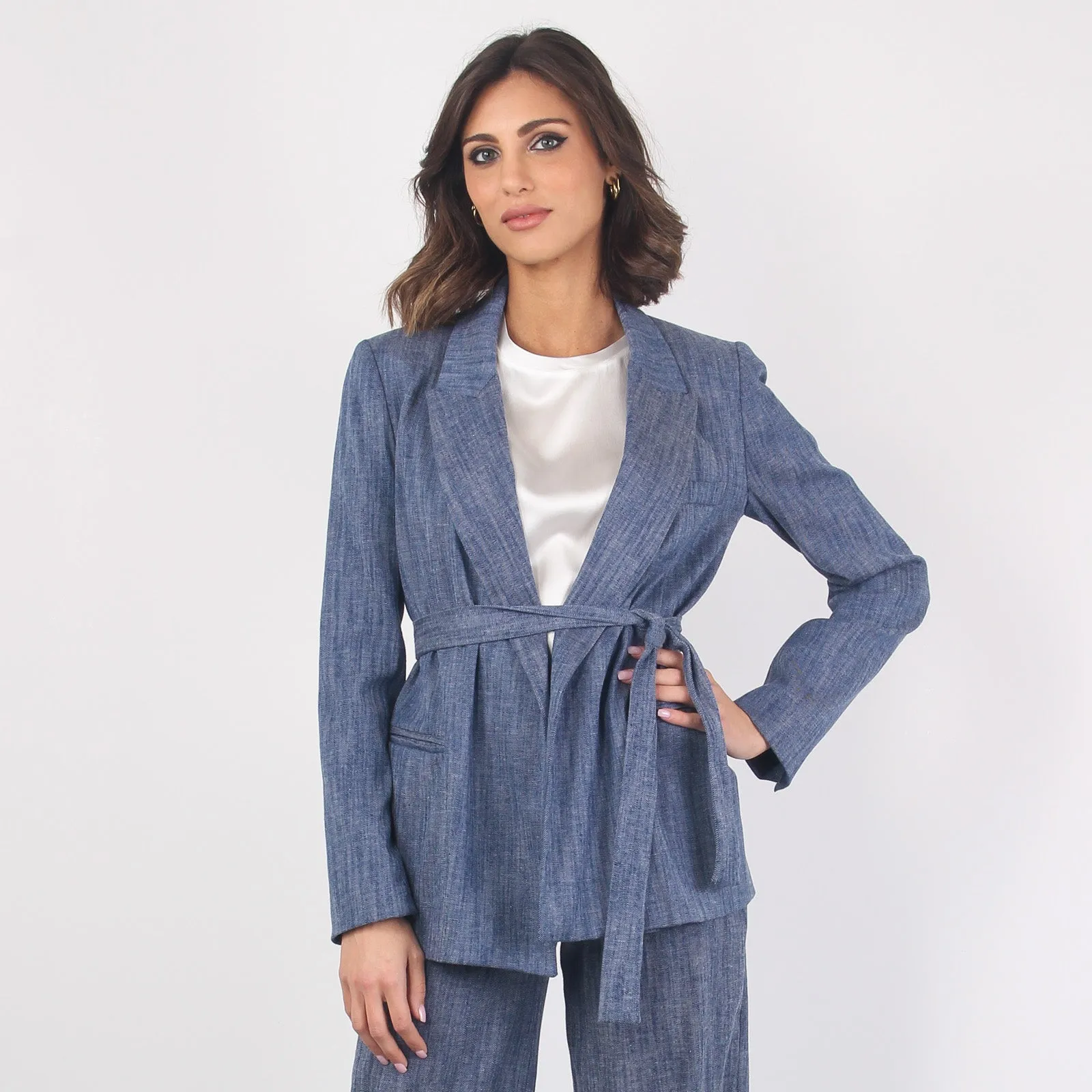 Giacca Fancy Denim Denim