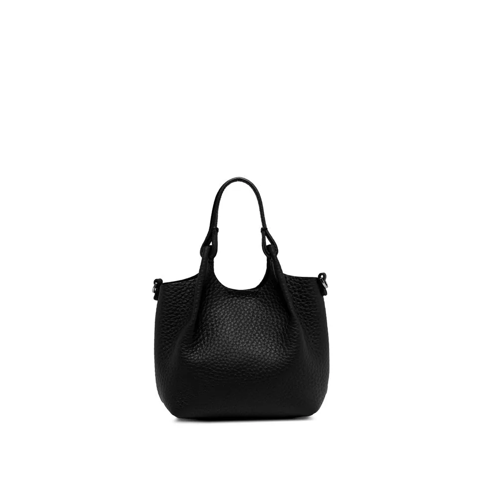 Gianni Chiarini Leather Handbag Bs-9718-Rngdbl Black