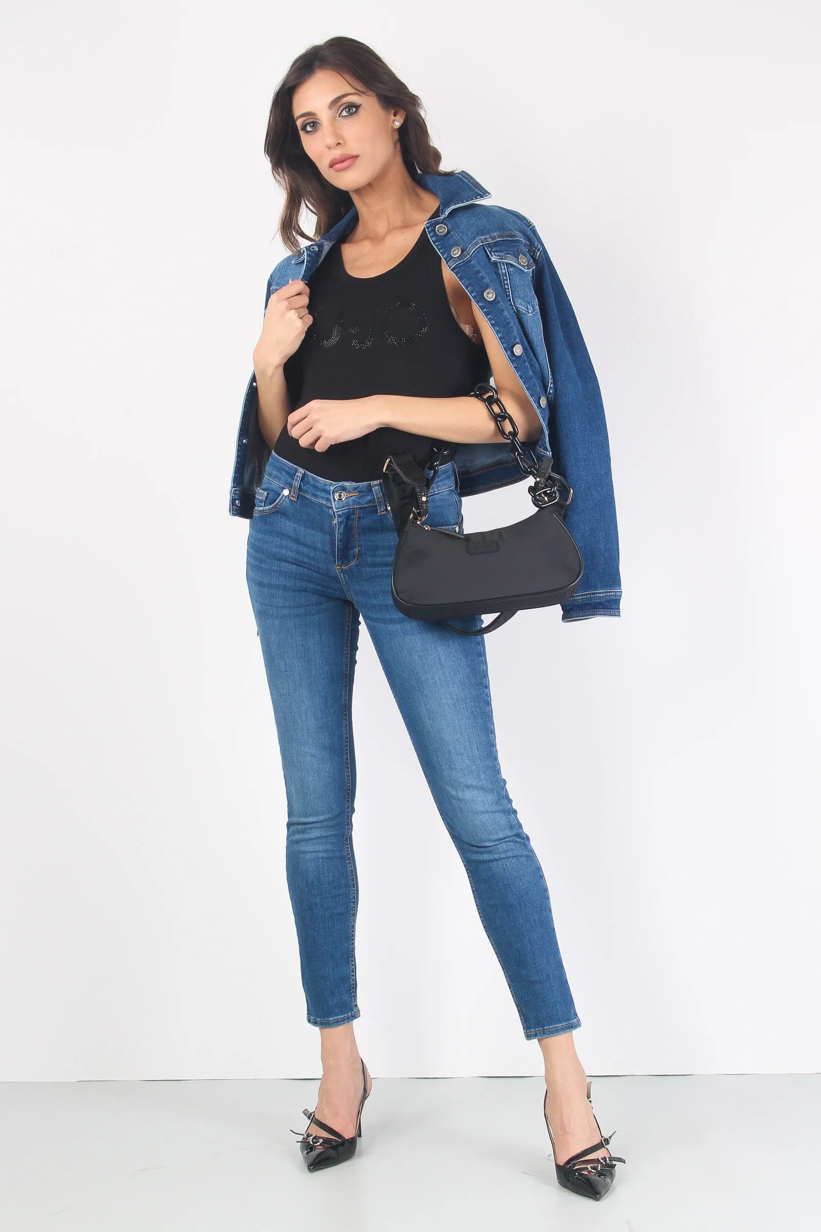 Giubbotto Denim Denim Scuro