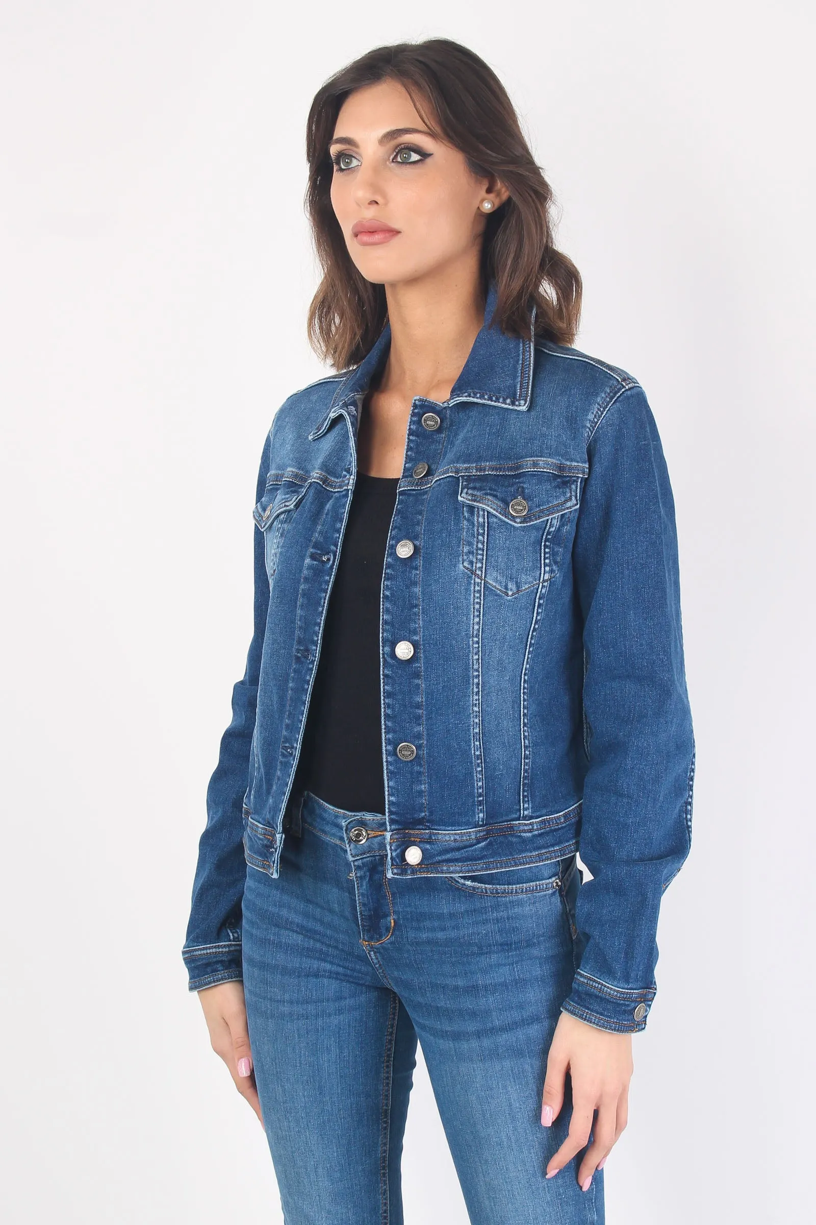 Giubbotto Denim Denim Scuro