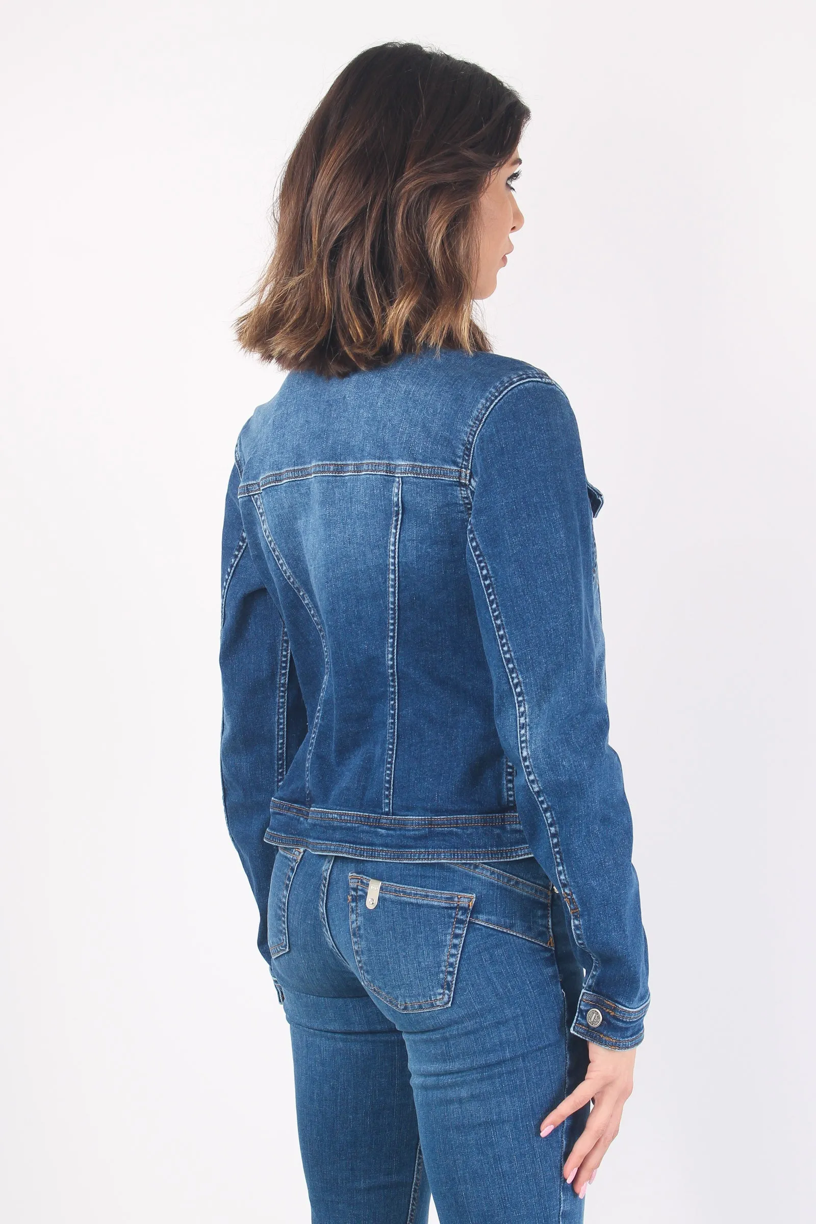 Giubbotto Denim Denim Scuro