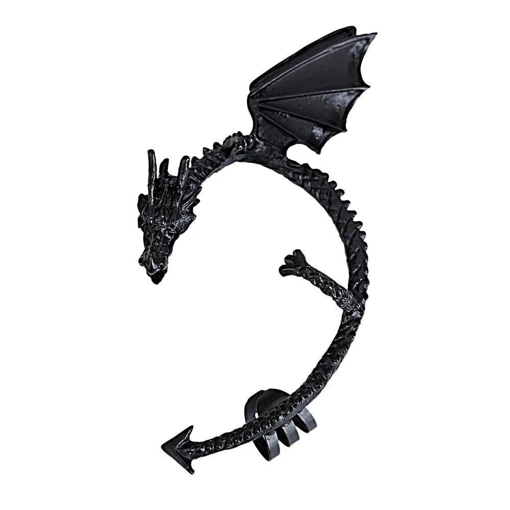 Gothic Dragon Wing Ear Cuff Earrings For Women