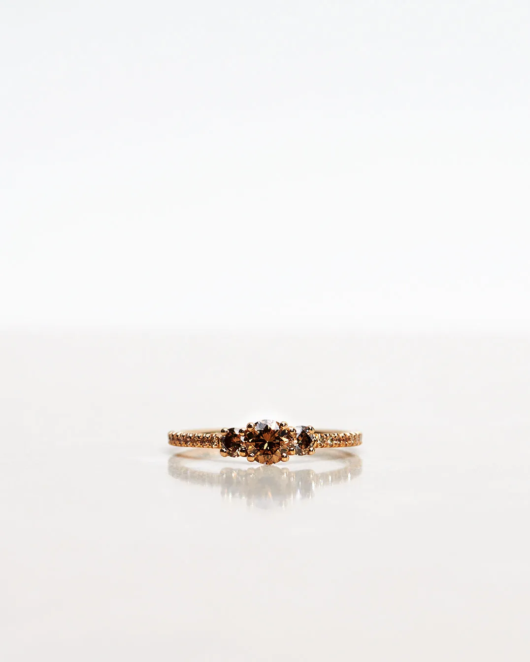 Greta Ring with Dark Chocolate Diamonds