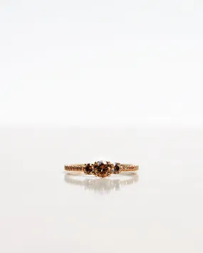 Greta Ring with Dark Chocolate Diamonds