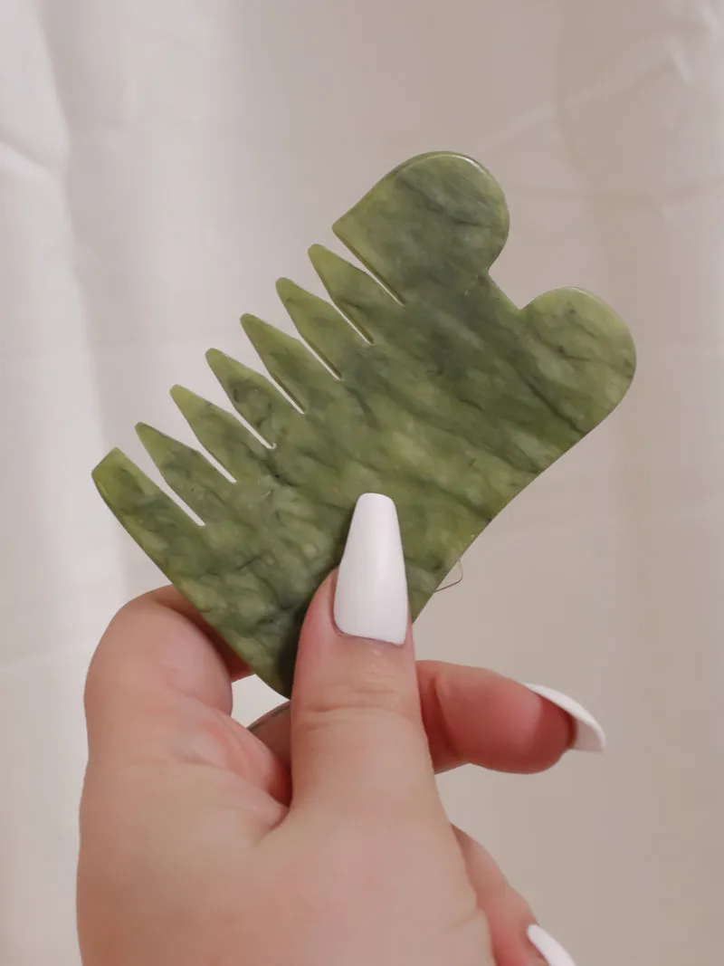 ISLAND JADE GUA SHA + COMB