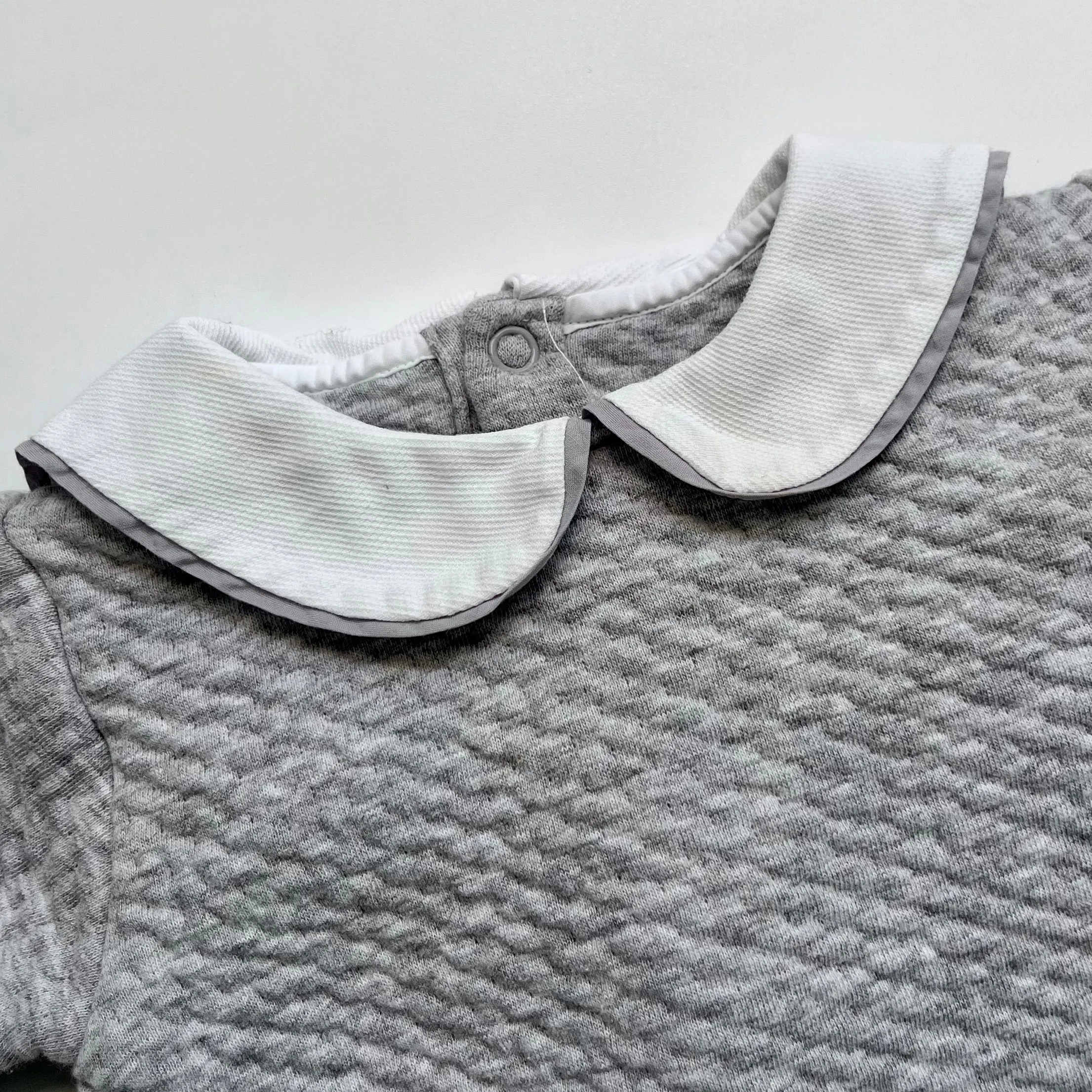 Jacadi Grey Baby Set: 3 Months