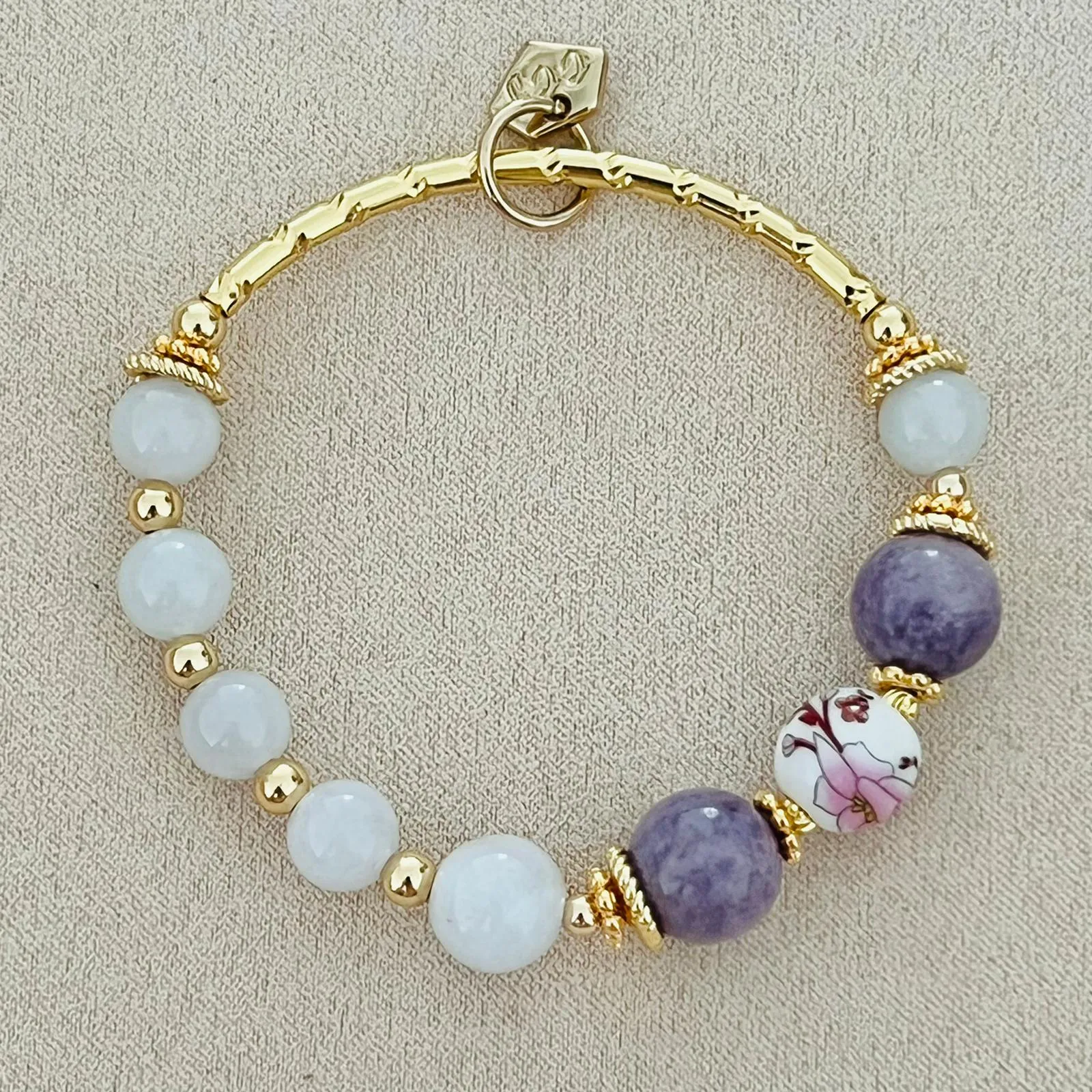 Jade & Lepidolite Bracelet