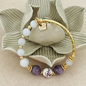 Jade & Lepidolite Bracelet